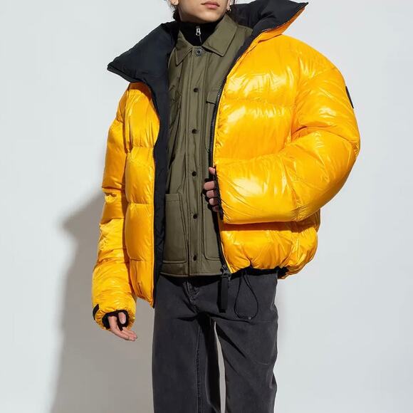 Canada Goose Angel Chen Bayan Reversible Jacket XS NEW Black Yellow Down Puffer - Picture 1 of 8